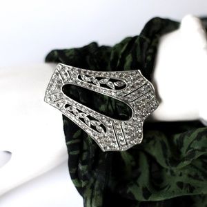 Nov-E-Line 1930s old Hollywood glamour sash or scarf buckle